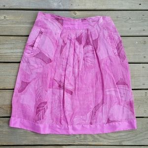 Tyler Boe (Anthro) silk and cotton skirt, pockets
